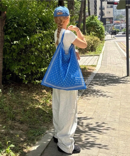 ROOTOTE 🇯🇵JAPAN SQUARE SCARF TOTE BAG / 4 COLORS