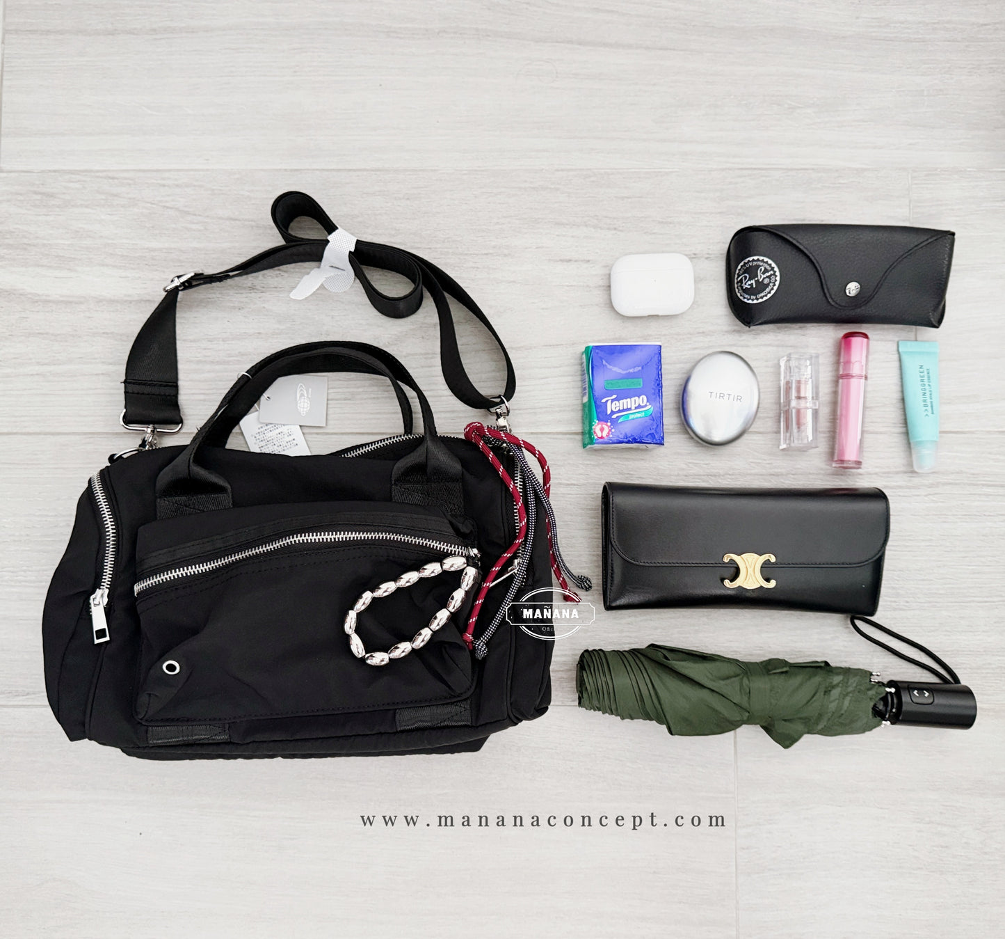BEAMS x CTRL FREAK - MILITARY CHARM BOSTON BAG