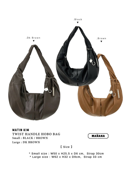 MATIN KIM TWIST HANDLE HOBO BAG 【即買即減】