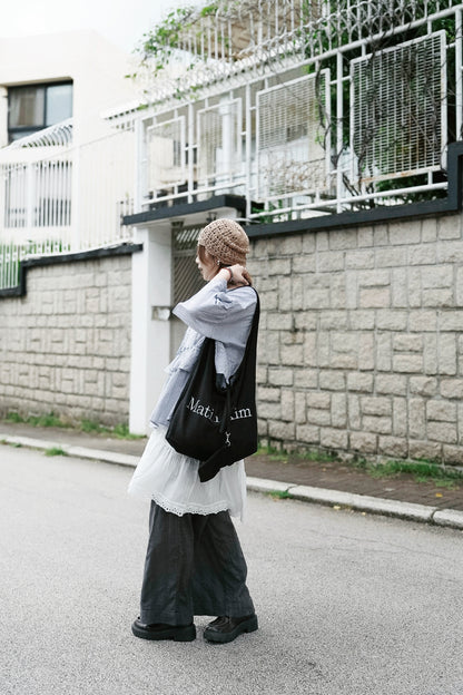 MATIN KIM - LOGO POINT ROUND ECOBAG