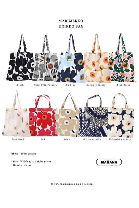 MARIMEKKO - UNIKKO BAG 43X44CM