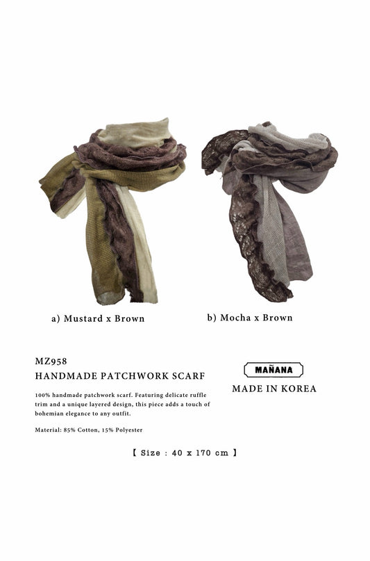MZ958 HANDMADE PATCHWORK SCARF