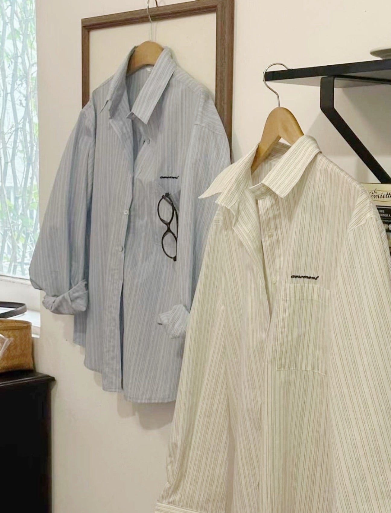 MZ883 EMBROIDERED STRIPED SHIRT