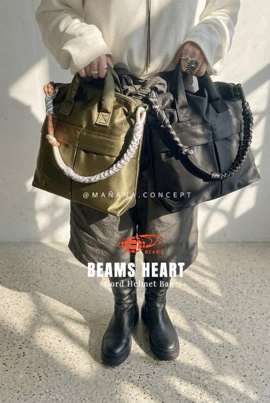 BEAMS HEART CORD HELMET BAG / 2 COL
