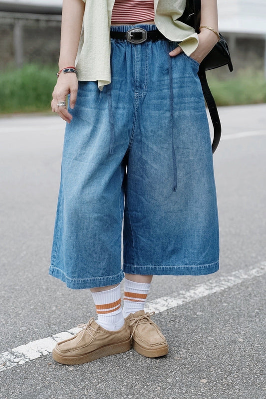CB123 LIGHT WEIGHT RELAXED FIT BERMUDA DENIM SHORTS