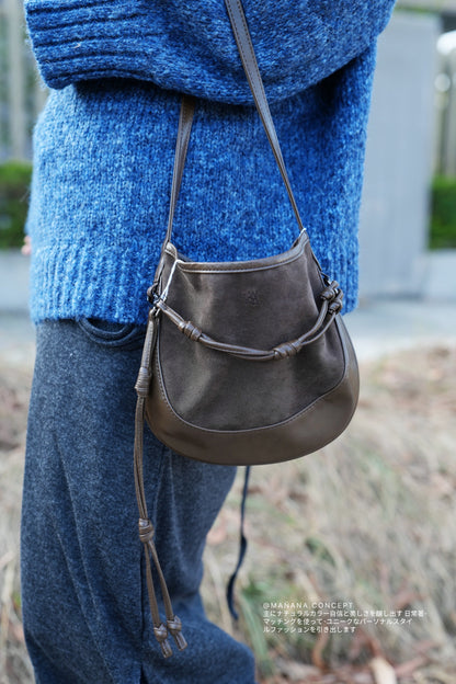MZ899 KWANI CURVEE HOBO SUEDE BAG