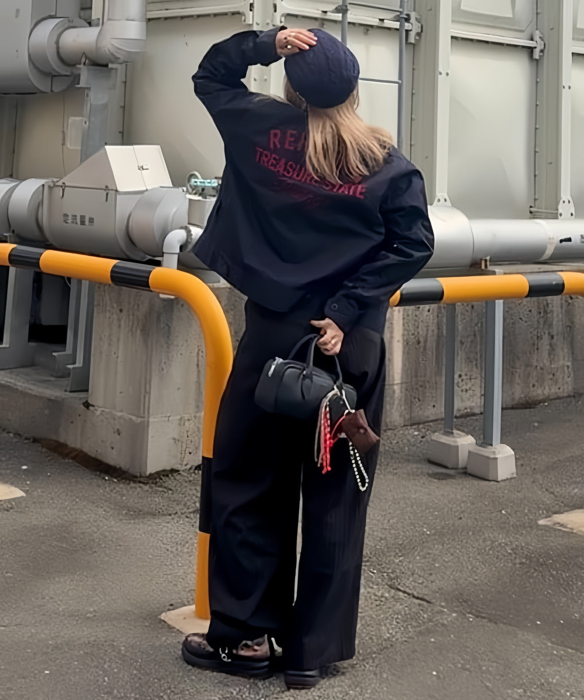BEAMS HEART BOSTON BAG WITH CHARM
