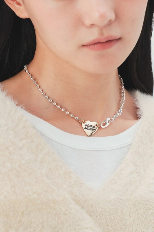 BEAMS HEART - HEART LOGO NECKLACE