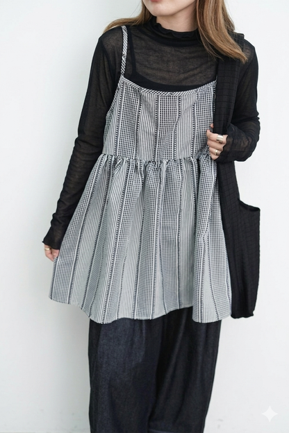 CA918 SHEER RUFFLE TOP【 2件減$20, 4件減$50 】