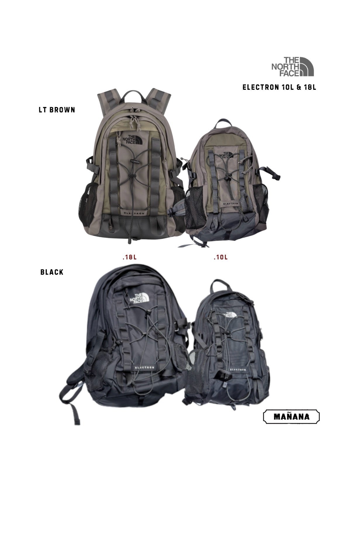 THE NORTH FACE - WHITE LABEL ELECTRON BACKPACK 10L & 18L