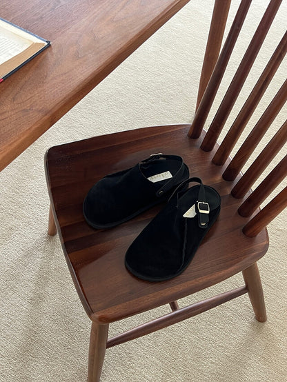 MZ628 GLOW LEATHER SUEDE SLIPPERS