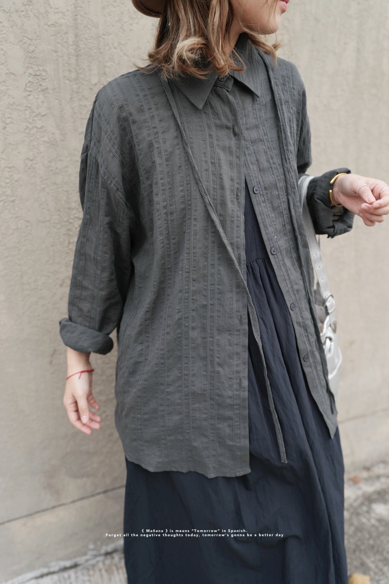 MZ633 DOBBY STRIPED SHIRT