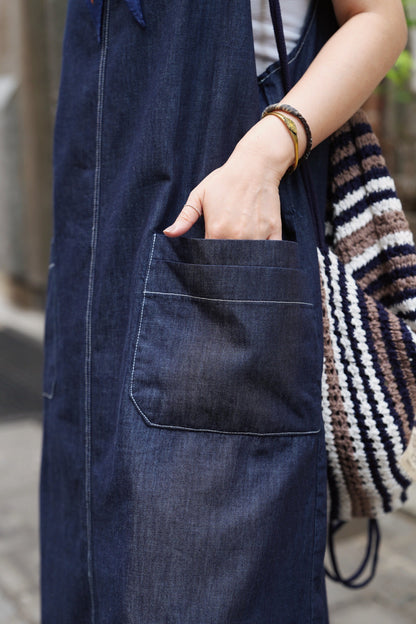 MZ759 LIGHT-WEIGHT DENIM ONE PIECE DRESS