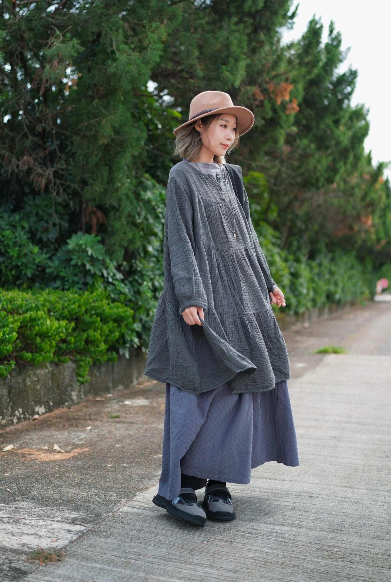 CA609 2WAY Gauze Dress