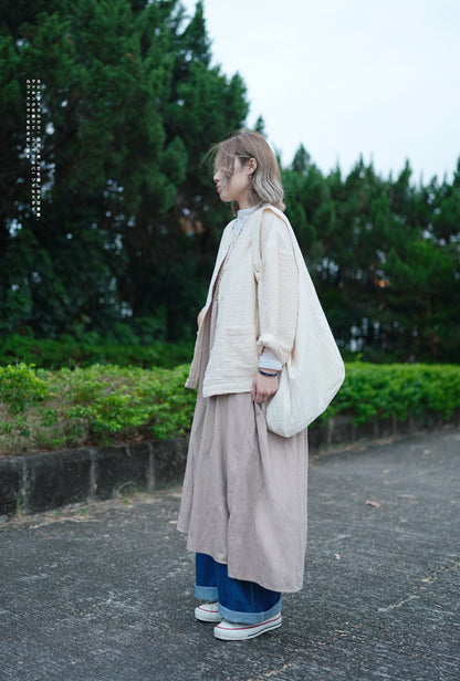 CA656 Hikari Light-Weight Crepe Cardigan