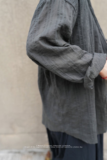 MZ633 DOBBY STRIPED SHIRT