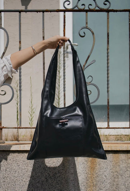 MZ637 MOIQUI LEATHER SHOPPER BAG