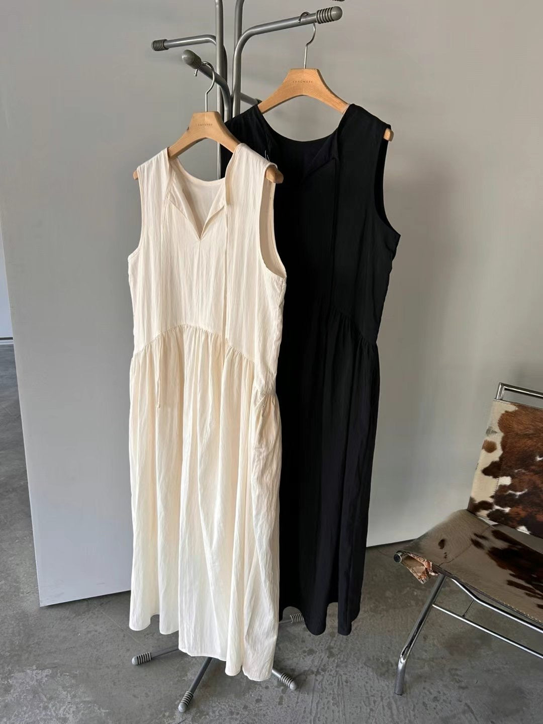MZ635 2WAY PLEATED ONE PIECE DRESS