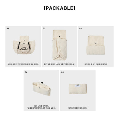 EMIS PACKABLE CHECK SHOPPER BAG