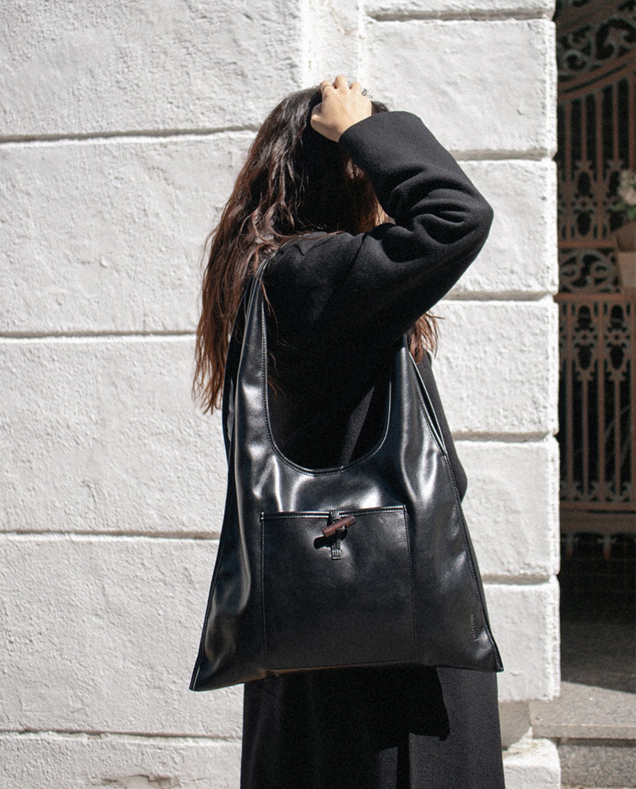 MZ637 MOIQUI LEATHER SHOPPER BAG