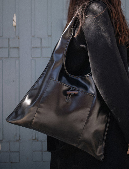 MZ637 MOIQUI LEATHER SHOPPER BAG
