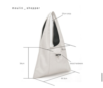 MZ637 MOIQUI LEATHER SHOPPER BAG