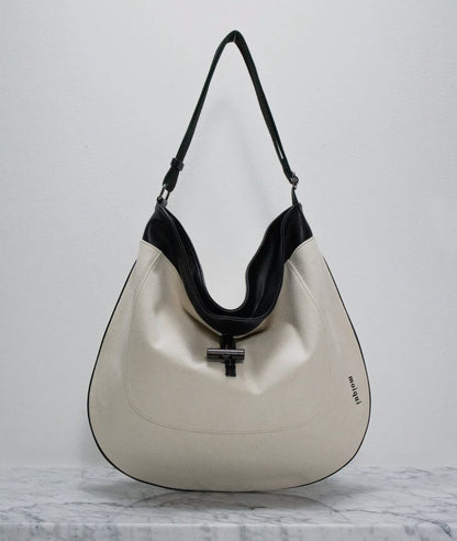 MZ636 MOIQUI LEATHER HOBO BAG