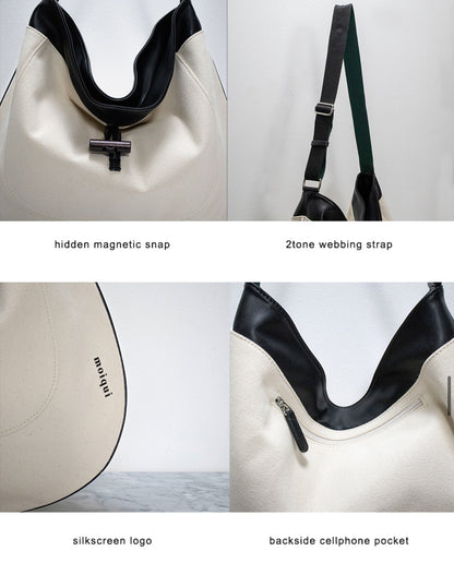 MZ636 MOIQUI LEATHER HOBO BAG