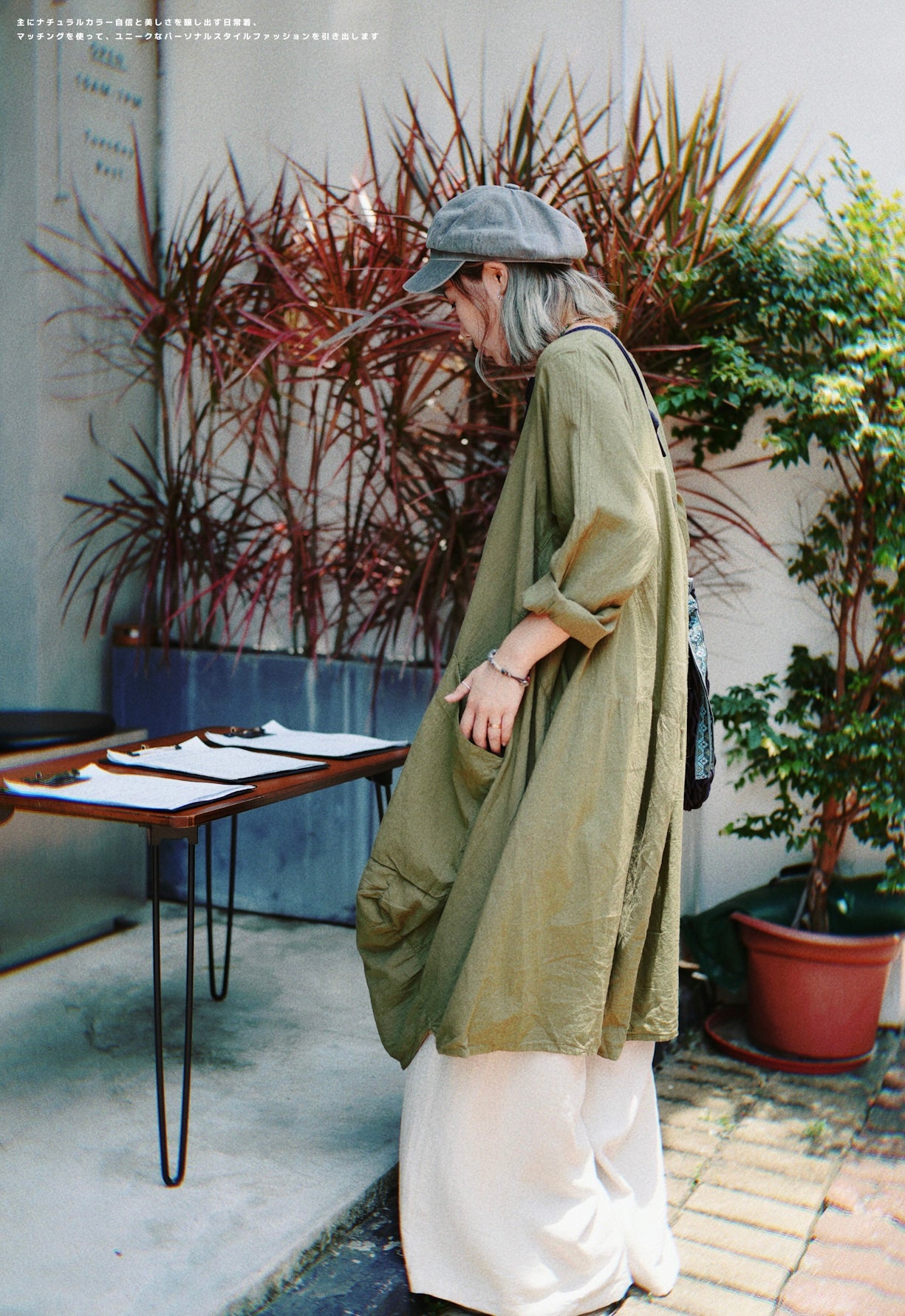 MZ358 Washed Denim Newsboy Cap