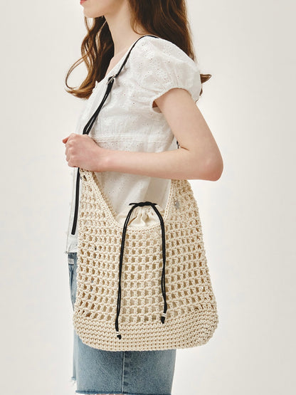 MARITHÉ FRANҪOIS GIRBAUD - MACRAME HOBO BAG 【📣7折中】