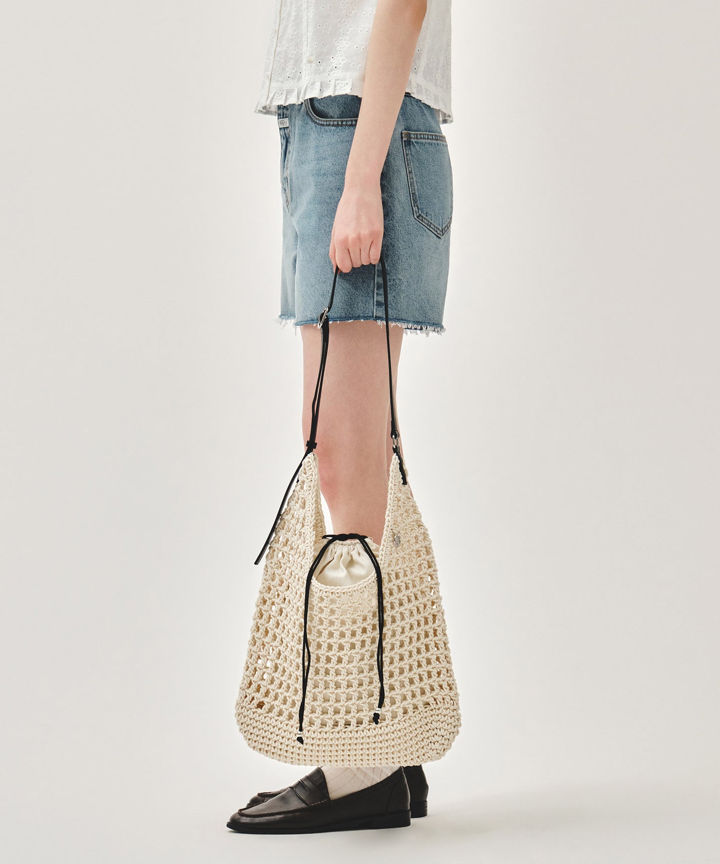 MARITHÉ FRANҪOIS GIRBAUD - MACRAME HOBO BAG 【📣7折中】
