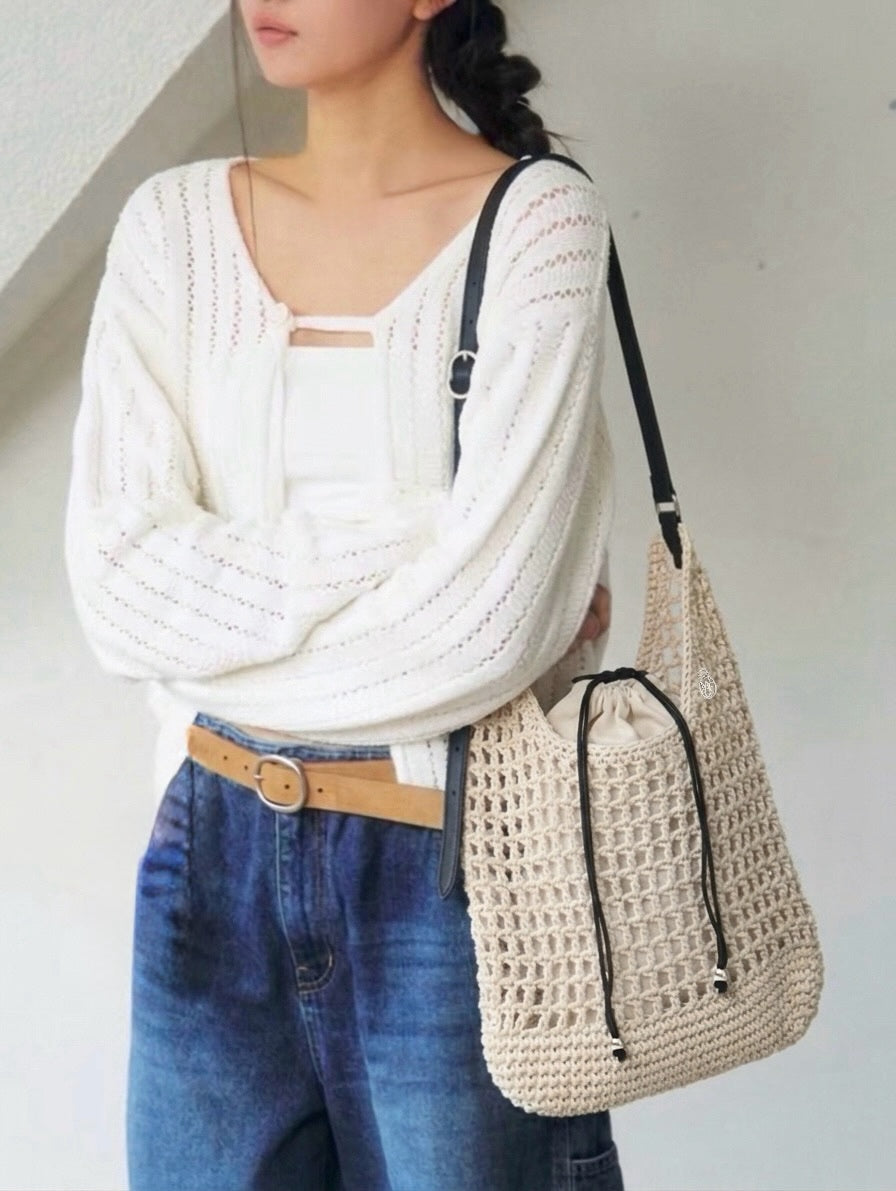 MARITHÉ FRANҪOIS GIRBAUD - MACRAME HOBO BAG 【📣7折中】