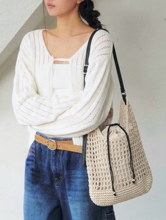MARITHÉ FRANҪOIS GIRBAUD - MACRAME HOBO BAG 【📣7折中】