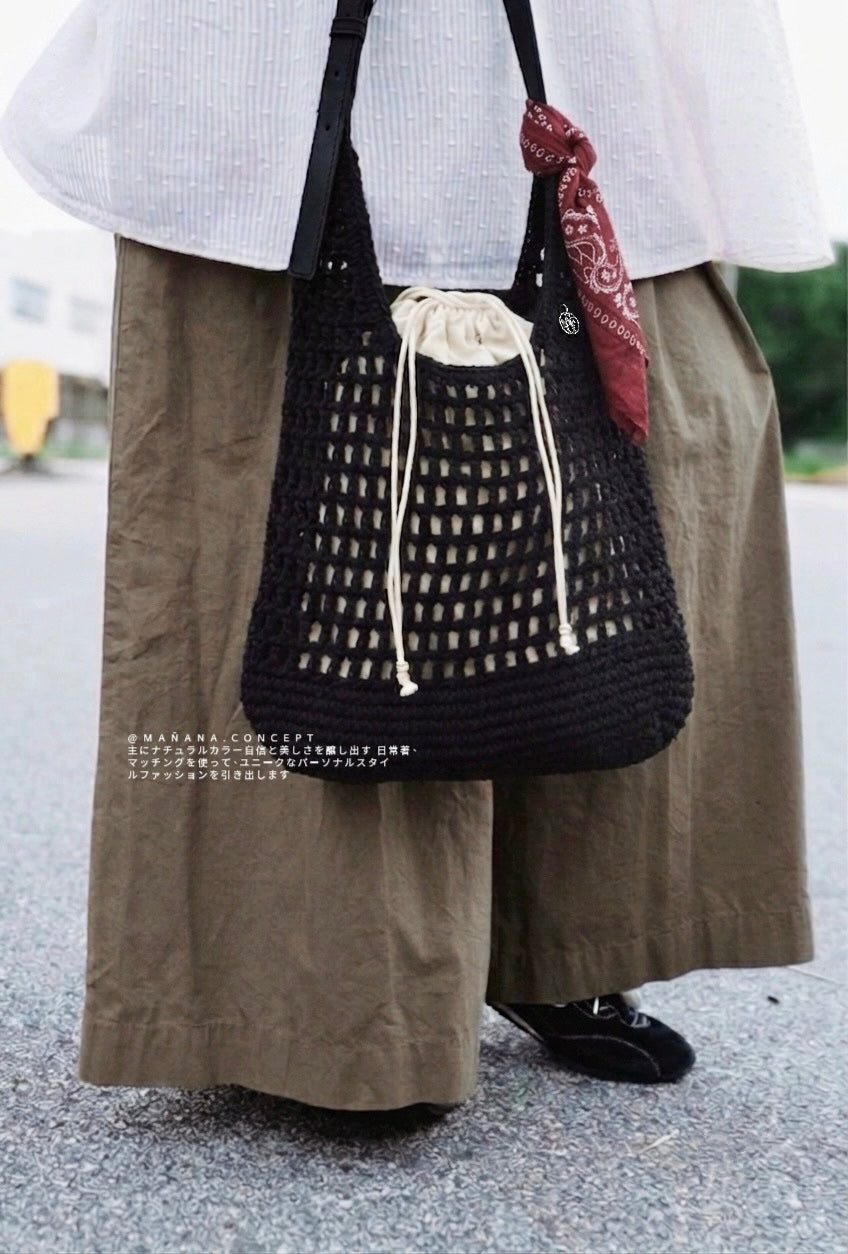 MARITHÉ FRANҪOIS GIRBAUD - MACRAME HOBO BAG 【📣7折中】