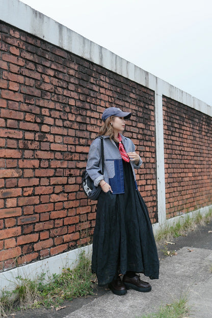 MZ846 PATCHWORK DENIM JACKET