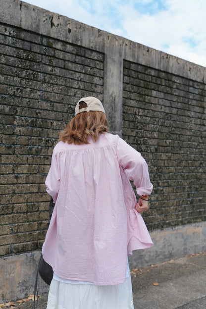 CA915 SEERSUCKER STRIPED SHIRT