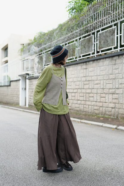 BEAMS HEART COLOR LINE KNIT BUCKET HAT
