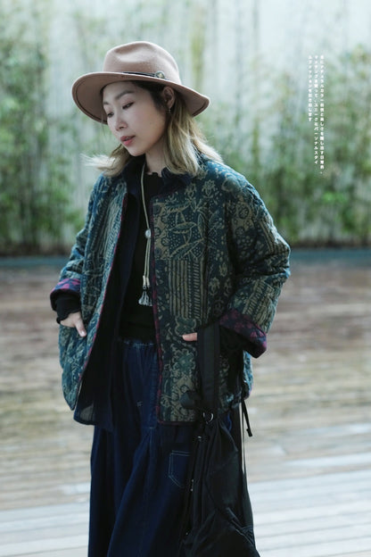 MZ639 PATTERN RUFFLE TOP【 買2件減-$20 】