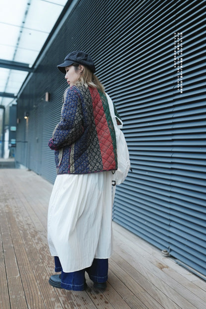 MZ638 PATCHWORK QUILTING JACKET (彩布1）