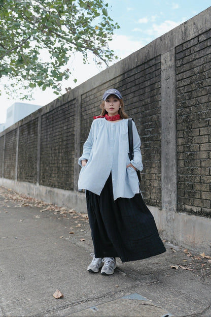 CA915 SEERSUCKER STRIPED SHIRT