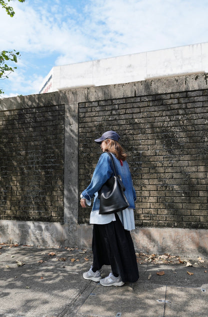 CA916 V-NECK DENIM JACKET