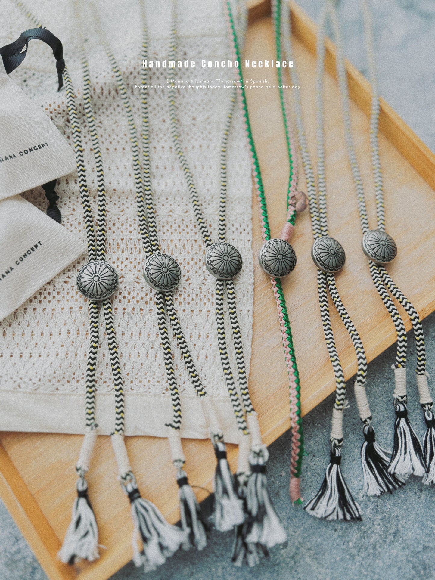 Mañana Handmade Concho Necklace