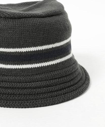 BEAMS HEART COLOR LINE KNIT BUCKET HAT