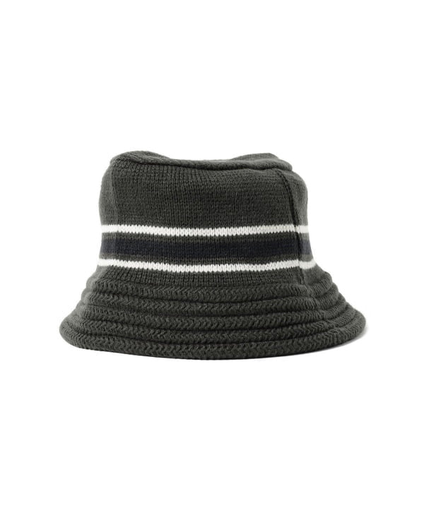 BEAMS HEART COLOR LINE KNIT BUCKET HAT
