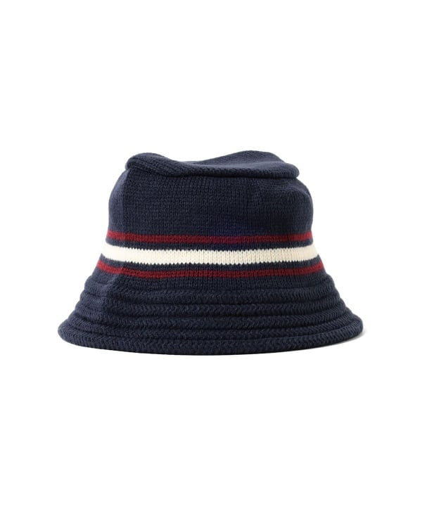 BEAMS HEART COLOR LINE KNIT BUCKET HAT