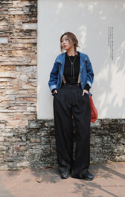 MZ639 PATTERN RUFFLE TOP【 買2件減-$20 】