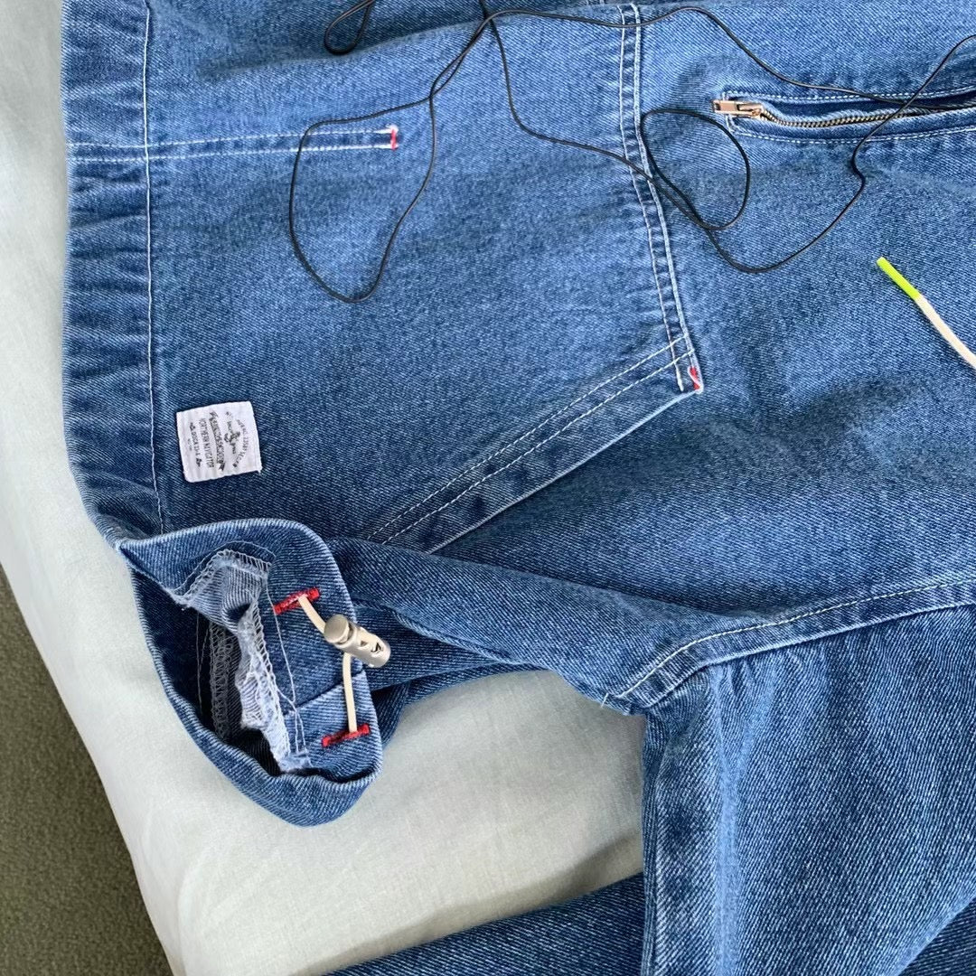 MZ555 Half-Zip Denim Pullover