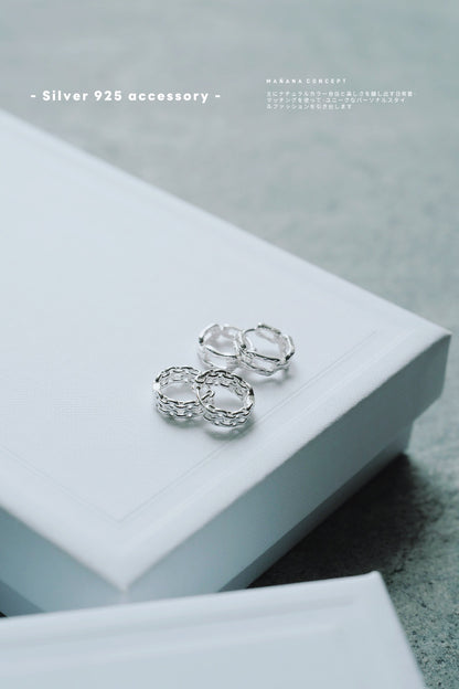 MZ778 SILVER 925 SMALL HOOP EARRING
