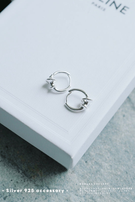 MZ775 SILVER 925 STAR EARRING
