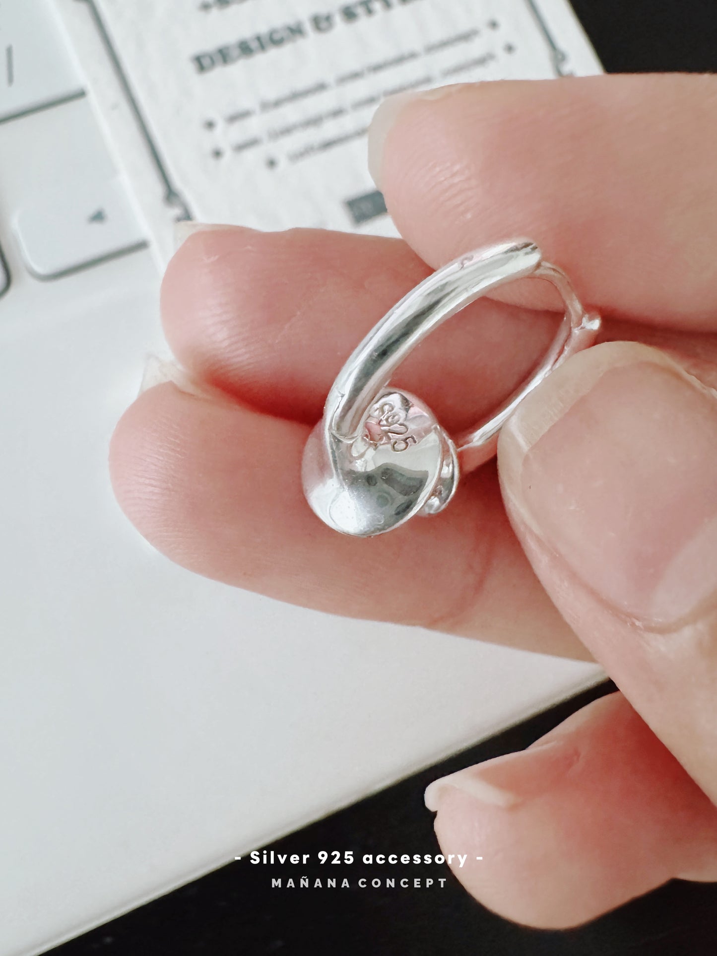 MZ775 SILVER 925 STAR EARRING
